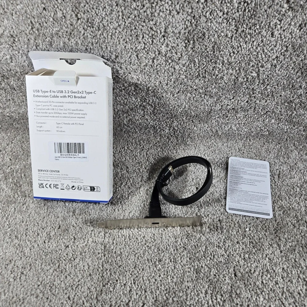 Ineo USB 3.2 Type-C Front Panel Header Extension Cable CA09-II 20Gbps 60cm OS